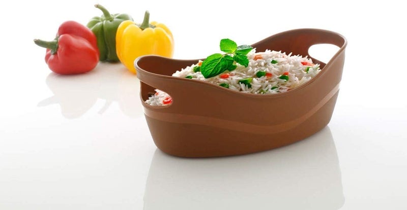 KPS KPS Multipurpose Bowl with Cap Plastic Basket for VegetableFruitsRice Dessert Dining Table Serving Bowl Kitchen Storage Organizer Pack of 1Multicolor - Image 4
