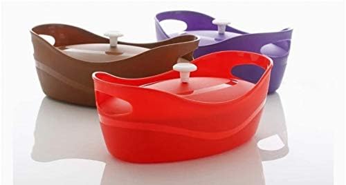 KPS KPS Multipurpose Bowl with Cap Plastic Basket for VegetableFruitsRice Dessert Dining Table Serving Bowl Kitchen Storage Organizer Pack of 1Multicolor - Image 2