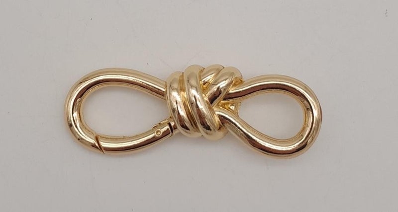 Angel Çanta Aksesuar Angel Bag Accessory Knot Model Light Gold Color Spring Ring 1 Piece - Image 2