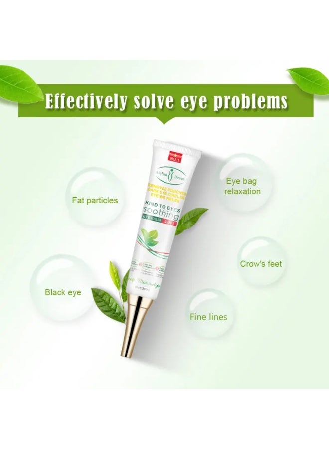 Aichun beauty Kind to Eyes Soothing Eye Balm Anti Dark Circle Puffiness and Fine Lines Repair with Aloe Vera and Collagen Dark Circle Fine Lines Treatment Anti wrinkle Eye Cream Stick Anti-wrinkle Eye Cream Stick 30ml - Image 2