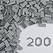 HUIZDQ 200 قطعة من الطوب الكلاسيكي الصغير 2x4 لبناء الكتل STEM ألعاب بناء إبداعية MOC طوب بالجملة DIY مجموعة لعب للأطفال عمر 6 رمادي فاتح طوب صغير 125x062x047 بوصة - Image 3