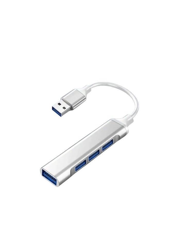 Generic USB 3.0 Hub with 4 Ports ( USB3.0 to 3*USB2.0 / 1*USB3.0)Silver  - Image 1
