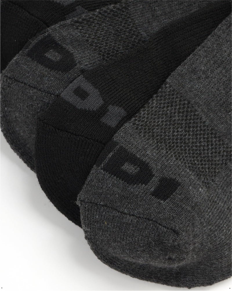AND1 Mens No Show Socks - 12 Pack Performance Stretch Athletic Compression Socks for Men - Sports Low Cut Socks (6-12.5), Size 6-12.5, Grey/Black - Image 4