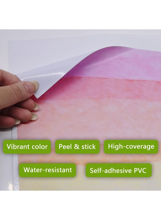 funlife Vinyl Large Rainbow Wall Mural Stickers Peel and Stick, Precut Giant Vibrant Half Watercolor Rainbow Wall Decals for Girls Bedroom Kids Nursery Room Playroom, 78.74" x 70.87" - Image 3