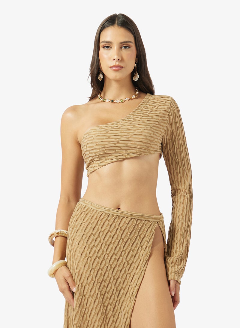 Soleira One Shoulder Top & Skirt Set - Image 3