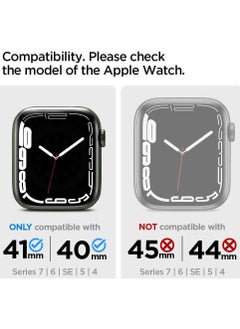 Spigen Rugged Armor Pro Apple Watch Band with Case for Series 8 /7 (41mm) and Series 6/SE/5/4 (40mm) - Military Green  - Image 2