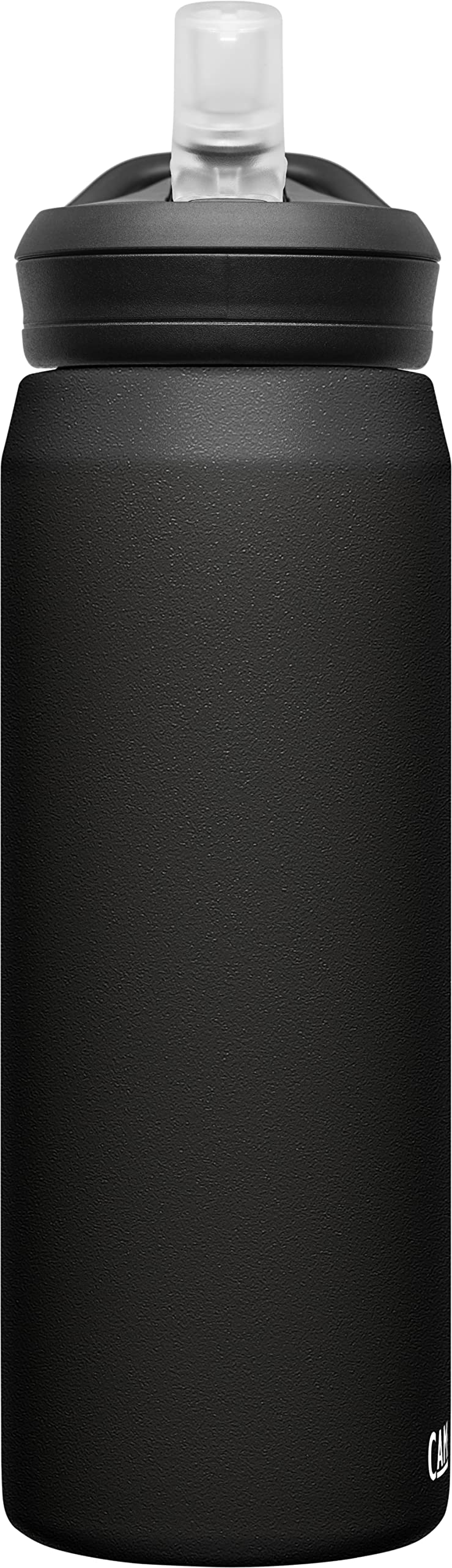 CAMELBAK زجاجة ماء CamelBak eddy+ مع قشة 25 أونصة - فولاذ مقاوم للصدأ معزول، أسود - Image 2