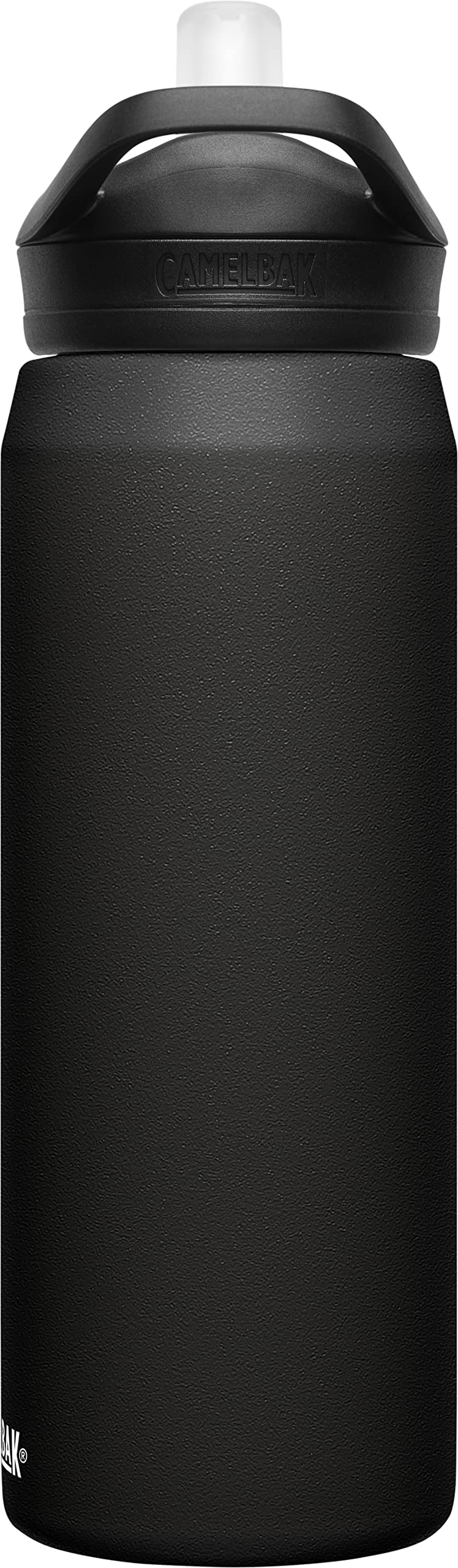 CAMELBAK زجاجة ماء CamelBak eddy+ مع قشة 25 أونصة - فولاذ مقاوم للصدأ معزول، أسود - Image 4