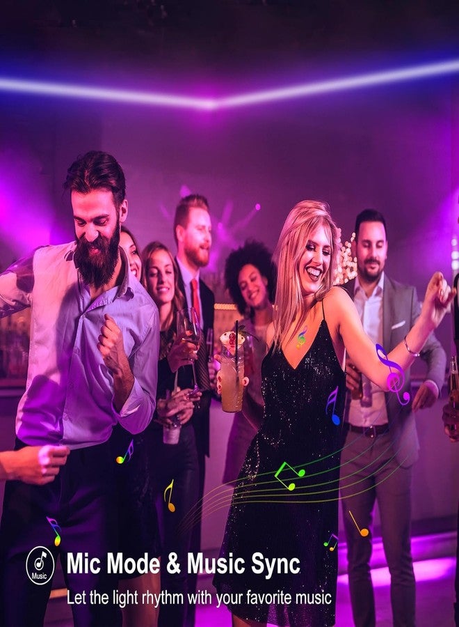 الجستو شريط إضاءة نيون LED من جيستو، 5 فولت RGB، بطول 5 أمتار - يُتحكم به عبر تطبيق الهاتف وجهاز تحكم عن بُعد | شريط مقاوم للماء يعمل بمنفذ USB لتزيين الغرف، وإعدادات الألعاب، وصنع لافتات نيون يدوية، وتزيين الحفلات واحتفالات ديوالي - Image 3