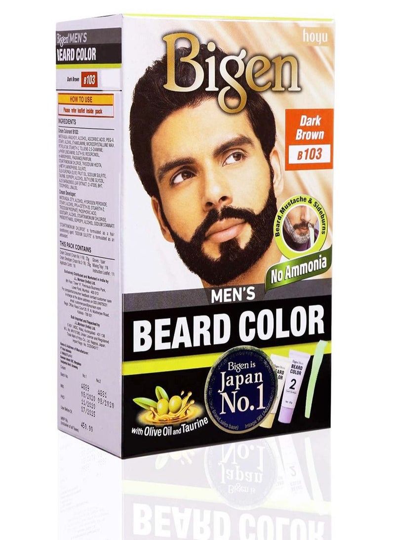 بايجن صبغة لحية خالية من الأمونيا بني غامق B103 - Image 2