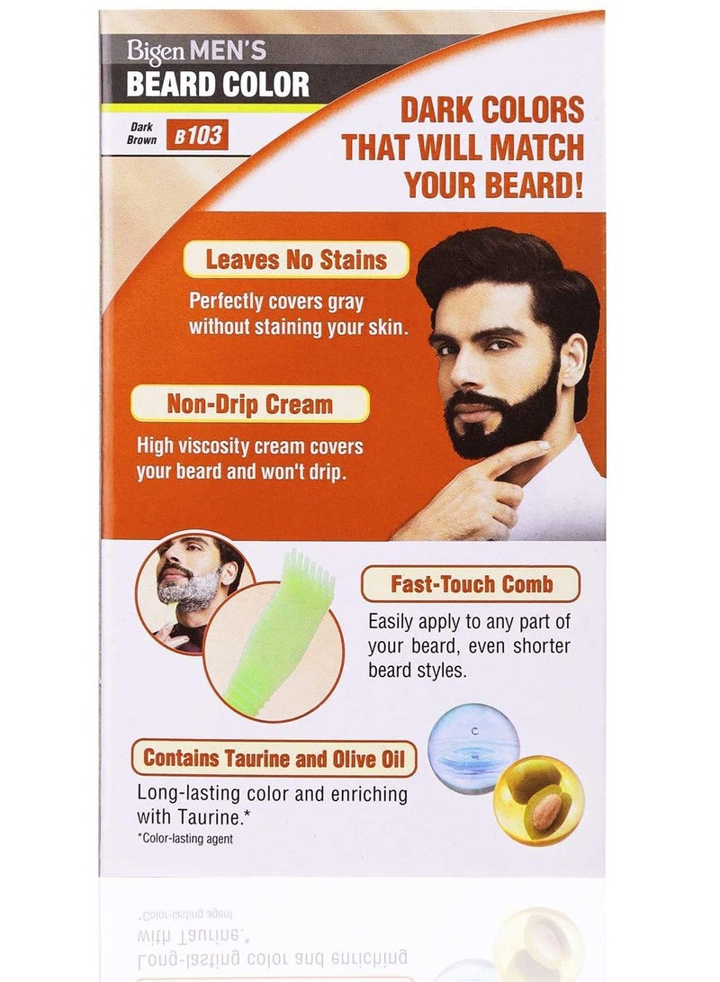 بايجن صبغة لحية خالية من الأمونيا بني غامق B103 - Image 3