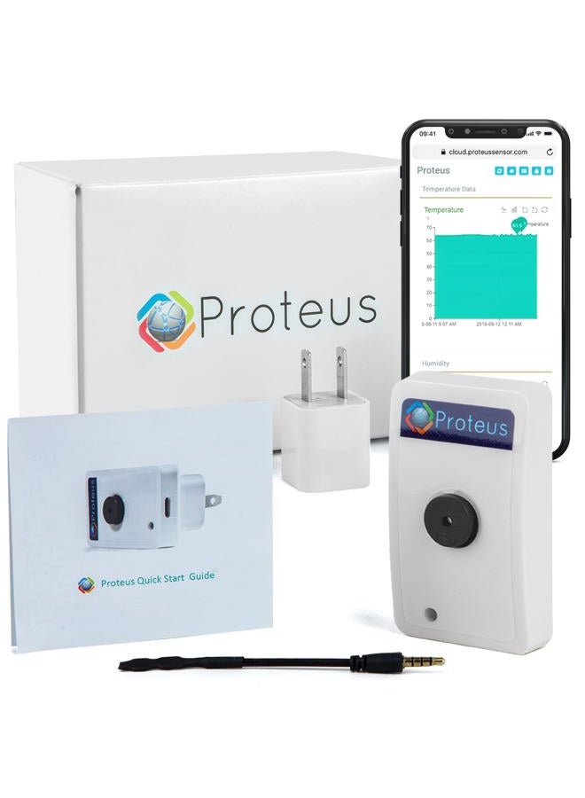 Proteus Wifi Temperature Humidity Sensor with Buzzer and Email or Text Alerts - Image 1