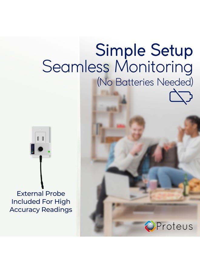 Proteus Wifi Temperature Humidity Sensor with Buzzer and Email or Text Alerts - Image 5