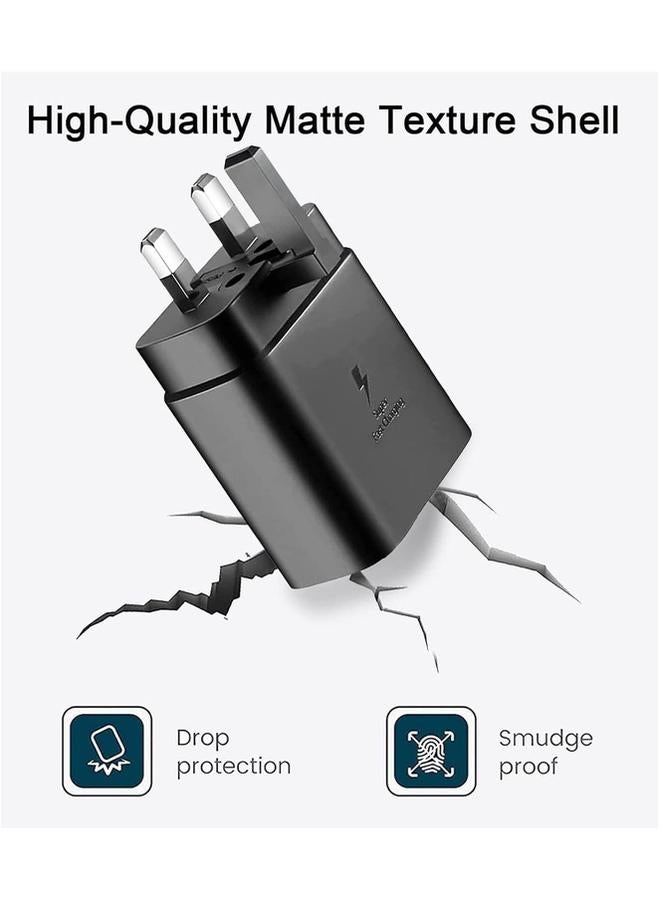 PROMASS 45W Fast Charger for Samsung Galaxy S23, S23+, S22, S22Ultra, S22+, S21, S20, A32, A33, A53, A73, USB C Super Fast Charger Plug with 1 m Type C Charging Cable - Image 5