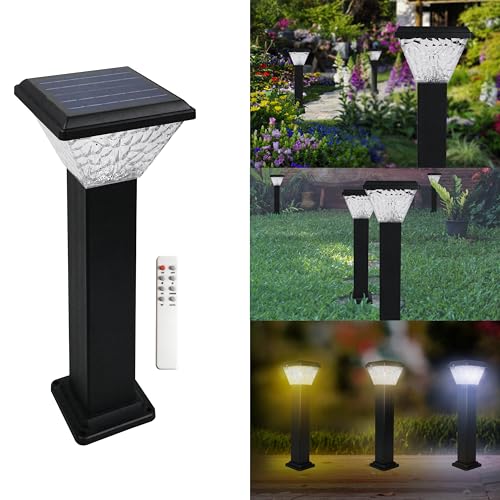Homehop Aluminium Solar Light Outdoor Garden Decor 84 LED Waterproof Wireless Pathway Lamp for Home, Courtyard, Landscape and Patio Automatic with 3 Color Modes - Image 1