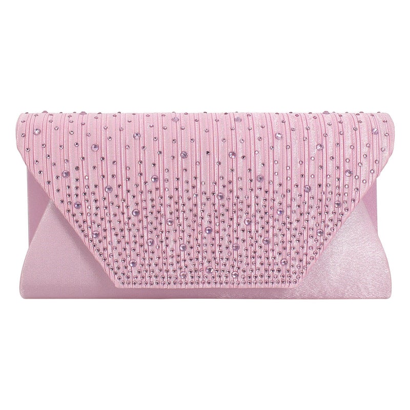 Classic Women'S Clutch Bag, Pure Color Diamond Banquet Bag, Wedding Banquet Dress Cross-Body Bag, Supply - Image 4