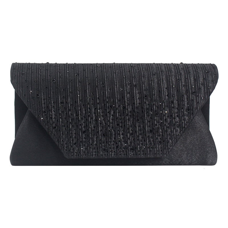Classic Women'S Clutch Bag, Pure Color Diamond Banquet Bag, Wedding Banquet Dress Cross-Body Bag, Supply - Image 5