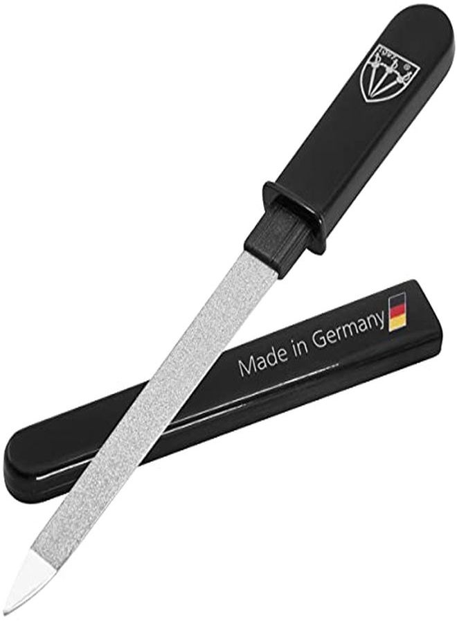 3 Swords Germany Brand Quality Double Sided (Fine & Coarse) Sapphire Pocket Nail File Manicure Pedicure Grooming For Professional Finger & Toe Nail Care By 3 Swords, Made In Solingen Germany (82501)  - Image 1