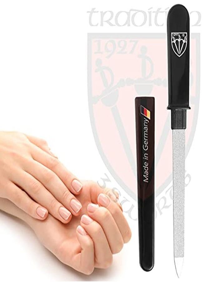 3 Swords Germany Brand Quality Double Sided (Fine & Coarse) Sapphire Pocket Nail File Manicure Pedicure Grooming For Professional Finger & Toe Nail Care By 3 Swords, Made In Solingen Germany (82501)  - Image 3