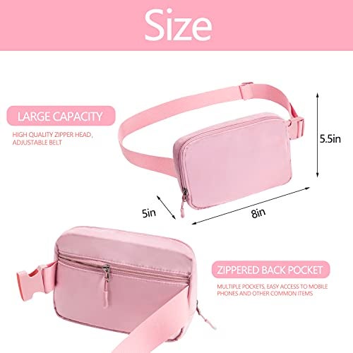 WITROMAN Belt bag Fanny pack crossbody bags for women Everywhere belt bag (pink) - Image 2