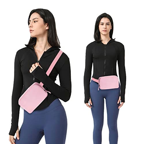 WITROMAN Belt bag Fanny pack crossbody bags for women Everywhere belt bag (pink) - Image 3