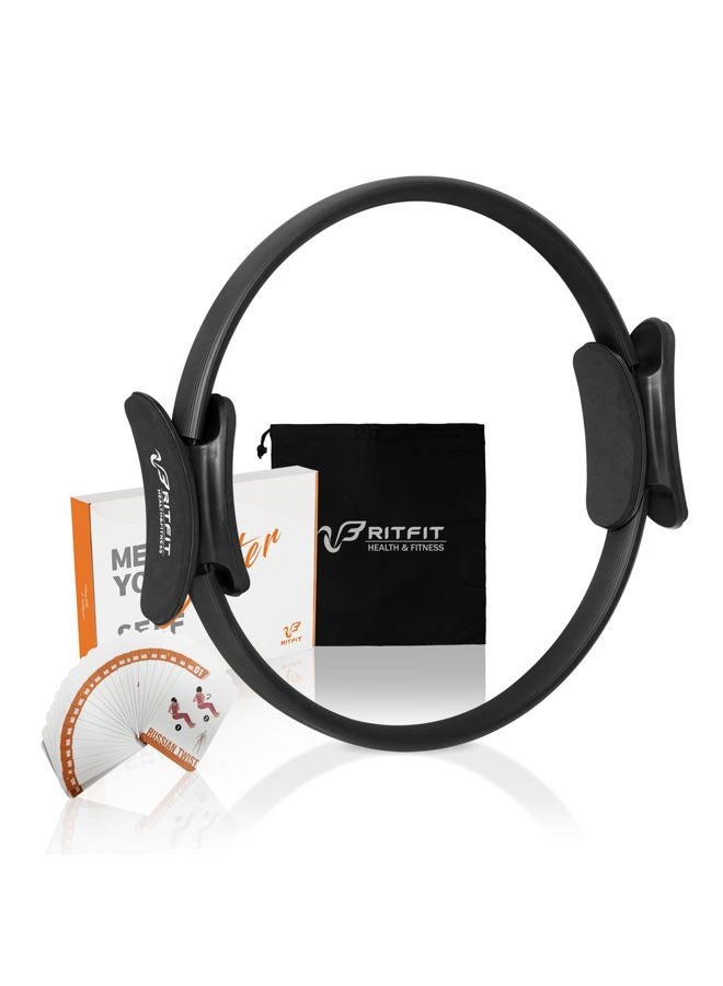 RitFit Pilates Ring - Premium Power Resistance Full Body Toning Fitness Circle - with Carrying Bag and Bonus eBook - Image 1
