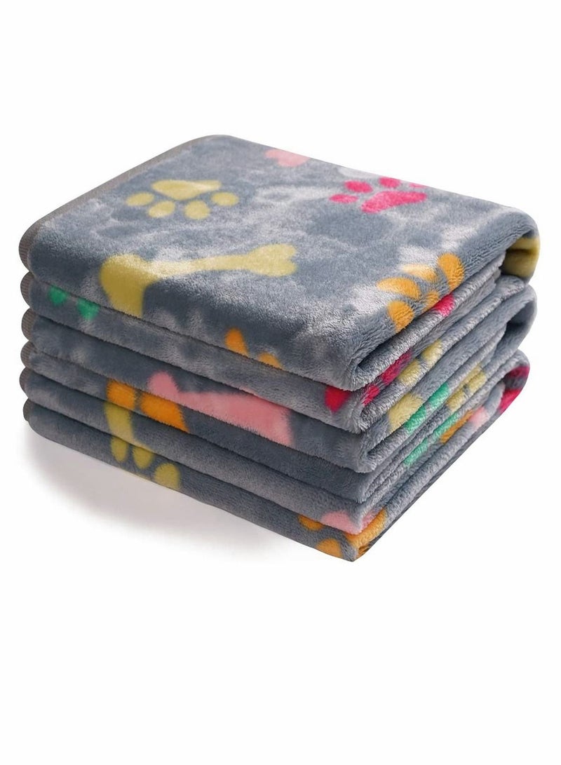 Y&D Pet Blankets, 3 Blankets Super Soft Coral Fleece Blanket Fluffy Premium Flannel Throw For Dogs Puppies Cats  - Image 1