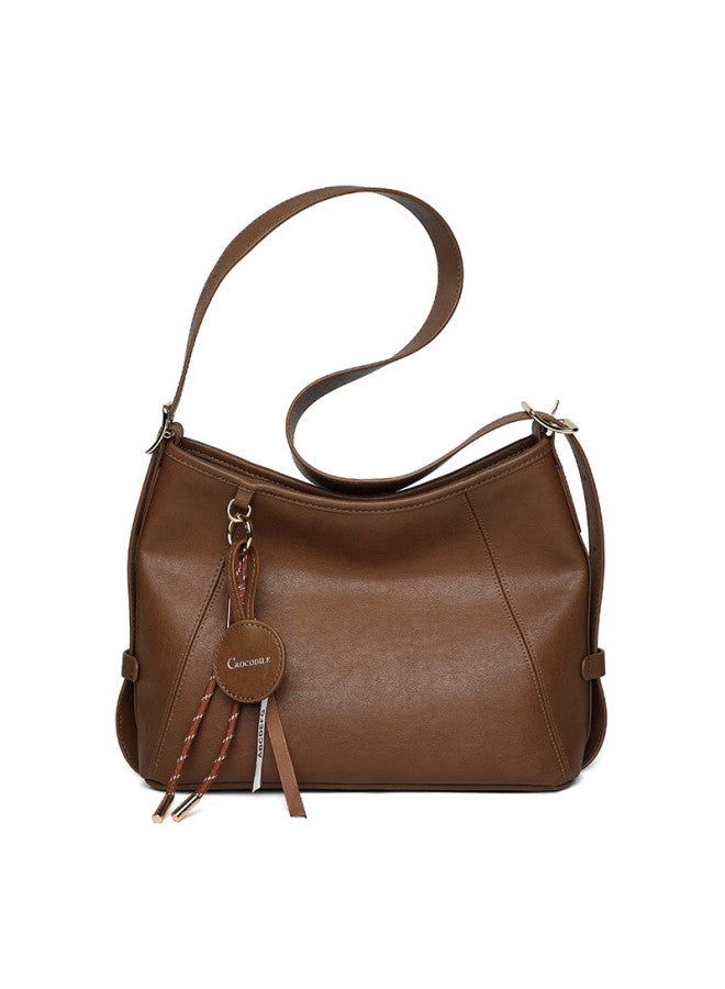 Crocodile Women's Day Trendy Large Capacity Shoulder Bag Versatile Underarm Tote Handbag Gift For Women - Image 3
