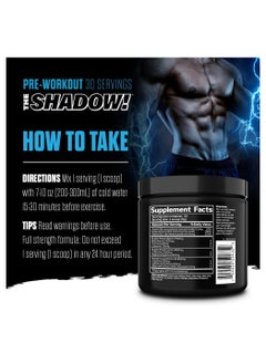 JNX Sports The Shadow Pre Wrokout  Blue-Raspberry 270 g 30 Serving  - Image 4