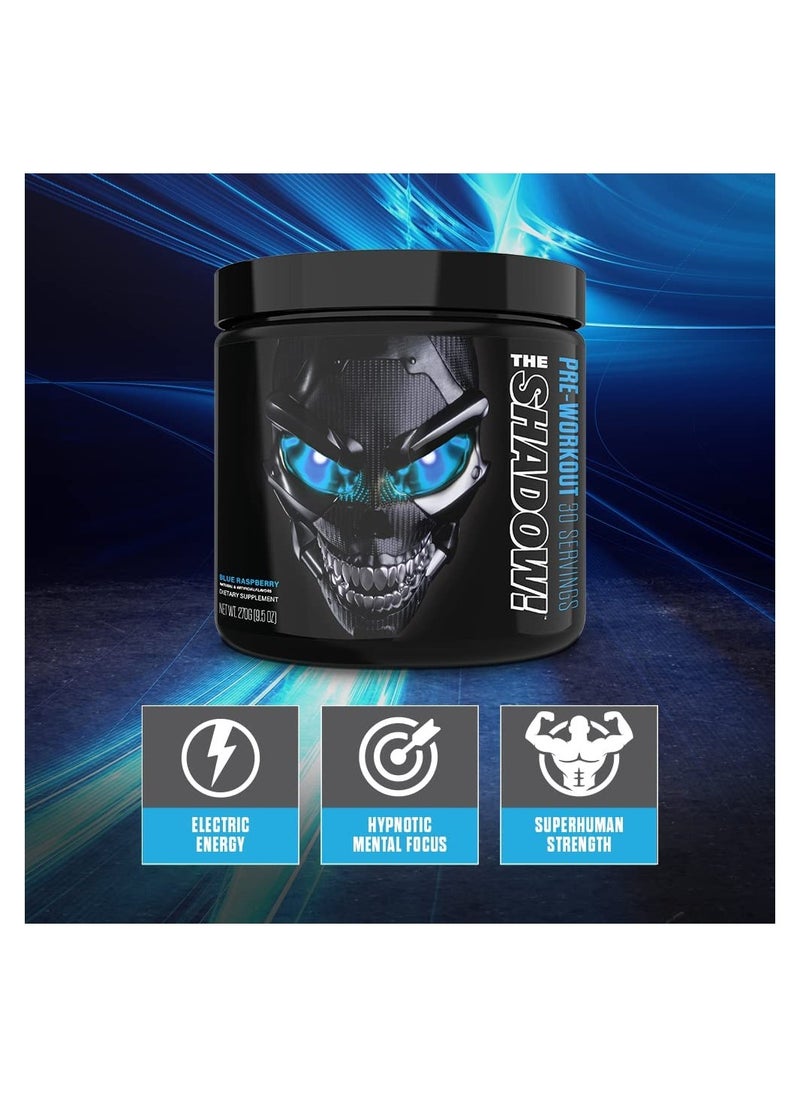 JNX Sports - The Shadow Pre Wrokout  Blue-Raspberry 270 g 30 Serving - Image 1