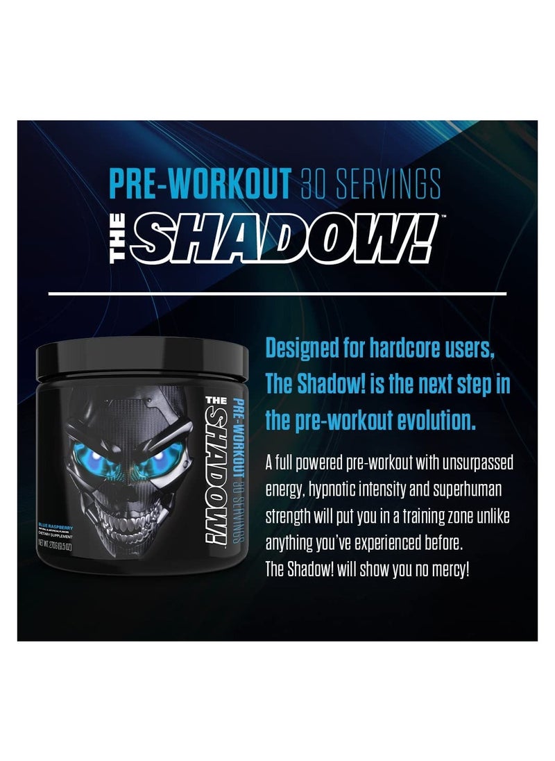 JNX Sports - The Shadow Pre Wrokout  Blue-Raspberry 270 g 30 Serving - Image 1