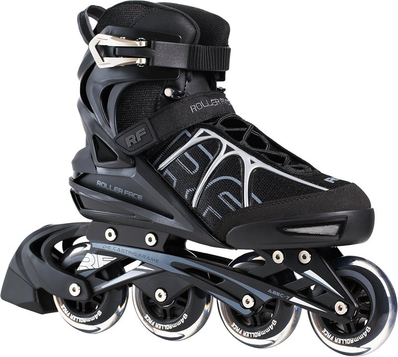 Rollerface RFSport Black Men’s Adult Fitness, Sport and Recreation, Premium Inline Skate - Image 2