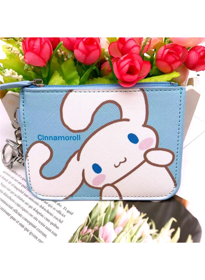 Cartoon Coolomi Yugui Dog Pudding Dog Double Star Card Holder Certificate Coin Purse Integrated Keychain Storage Pendant