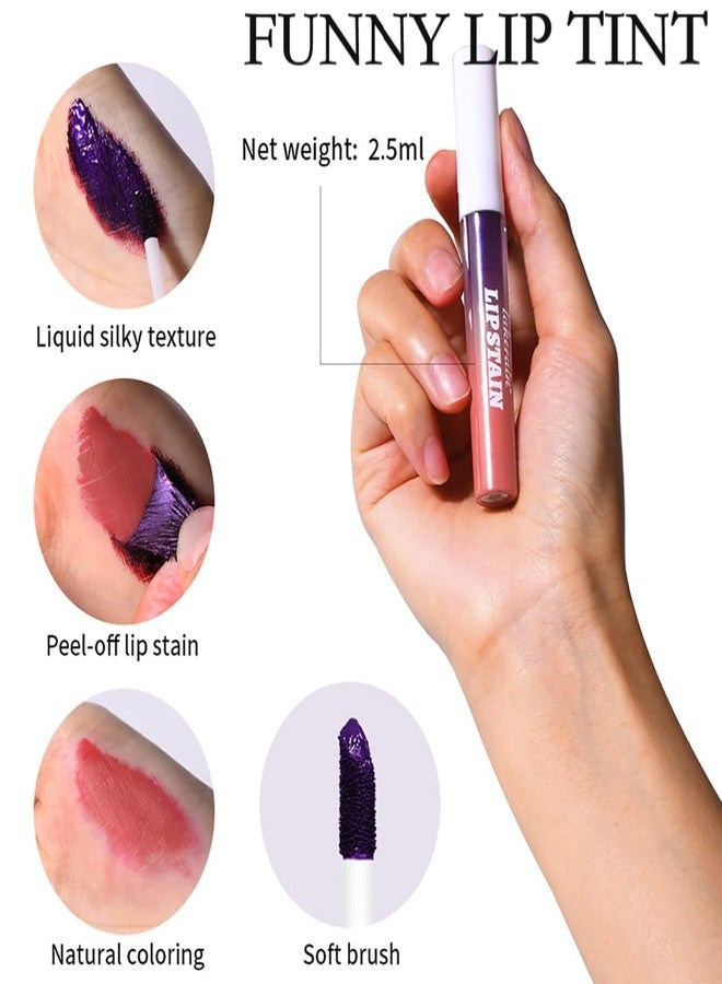 JEMPET Peel Off Lip Stain Lip Tint Set - 3 Pcs Long Lasting, Transfer Proof & Waterproof Matte Finish Lip Gloss - Image 5