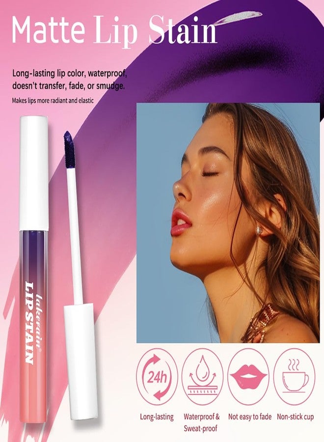 JEMPET Peel Off Lip Stain Lip Tint Set - 3 Pcs Long Lasting, Transfer Proof & Waterproof Matte Finish Lip Gloss - Image 3