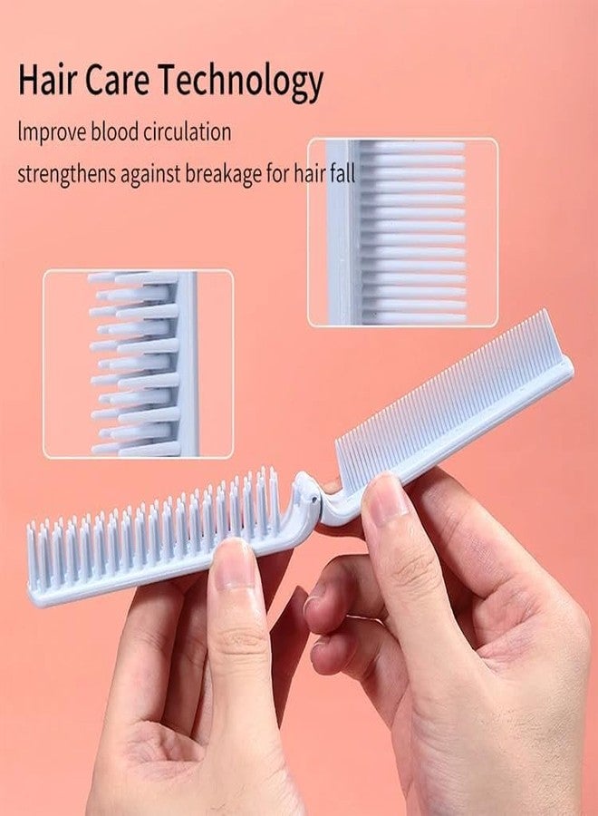 Nibbler Foldable Travel Comb - Portable Hair Comb for Detangling, Scalp Massage & Anti-Static Styling (Pack 2) - Image 5