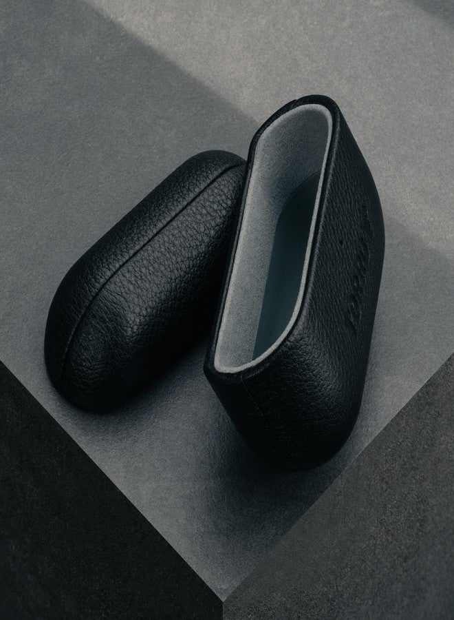 TORRO حافظة TORRO الجلدية متوافقة مع AirPods Pro (الجيل الأول والثاني) - غطاء AirPods Pro من الجلد الأصلي (أسود) - Image 5