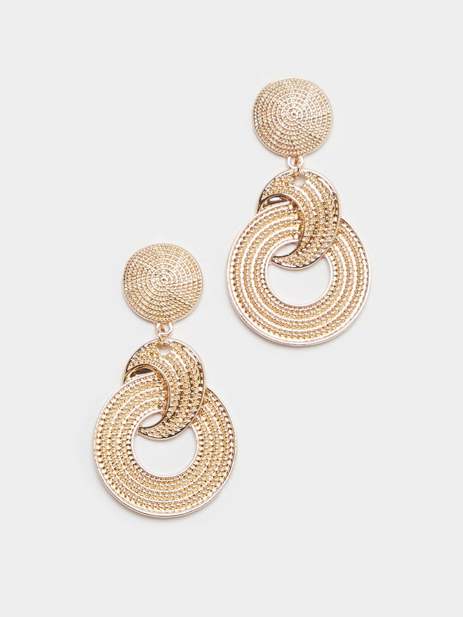 Styli Styli Textured Drop Earrings  - Image 1