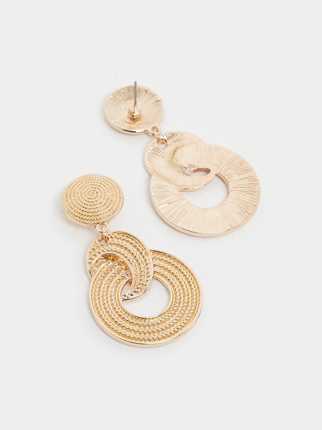 Styli Styli Textured Drop Earrings  - Image 3