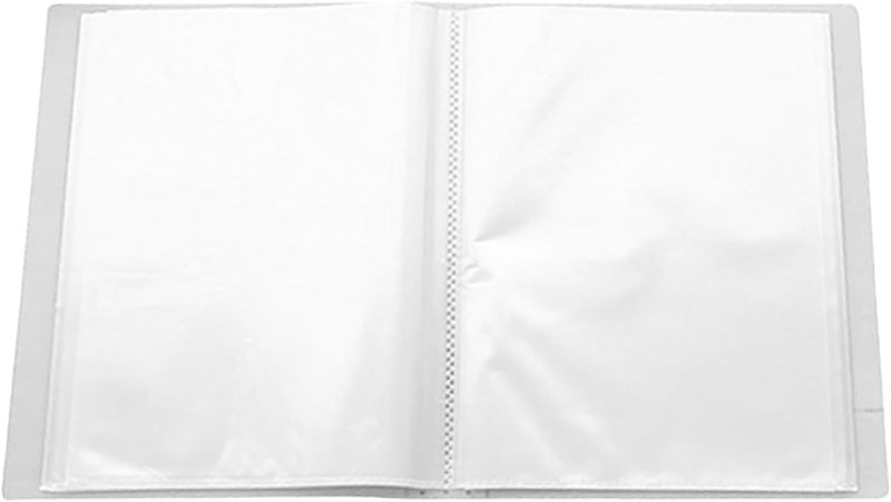 مجلد بأغلفة بلاستيكية، مجلدات A5 شفافة مطفية بـ 60 جيبًا، كتاب عروض مقاوم للغبار، منظم ملفات مقاوم للماء، كتاب ملفات للاستخدام المدرسي والمكتبي والتجاري - Image 5