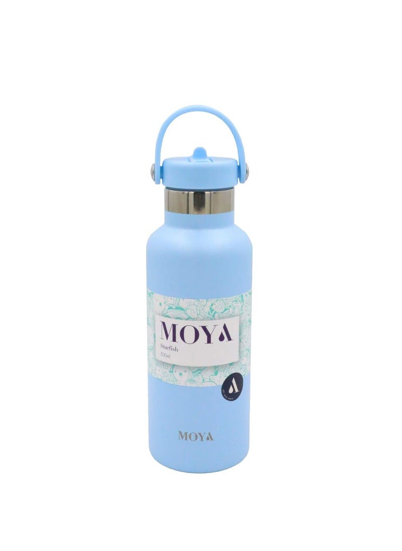 Moya "Starfish" 500ml Insulated Sustainable Water Bottle Powder Blue - pzsku/Z8FD3A6AE4BF17ED341AAZ/45/_/1741001283/d58d1fe7-3f81-4f09-bfae-87ae68ef6a3d