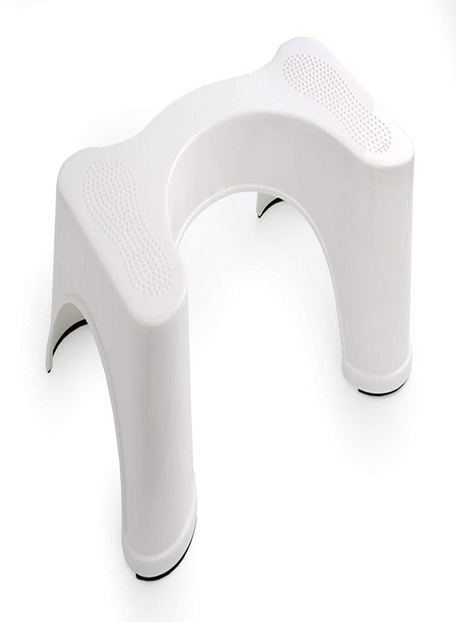 Dweezhet Plastic Non-Slip Sturdy Bathroom Western Toilet Potty Step Stool for Doctor Recommended Healthy Squat Potty Position Fits All Standard Size Toilet (Traditional) - Image 3