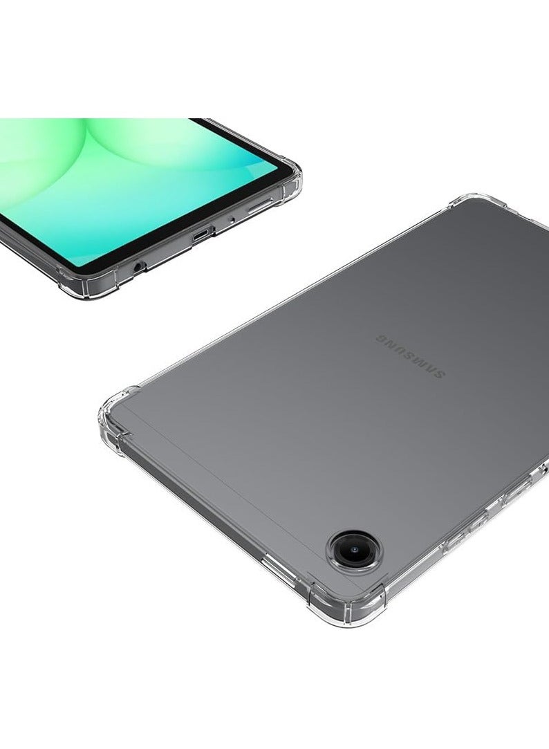 Case compatible with Samsung Galaxy Tab A11 8.7 2025 (SM-X133/X135), anti-yellowing transparent shockproof ultra-thin tablet back cover with soft TPU bumper - Image 3