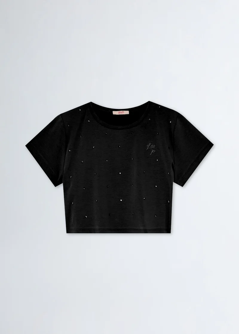 Liu Jo T-shirt with rhinestones