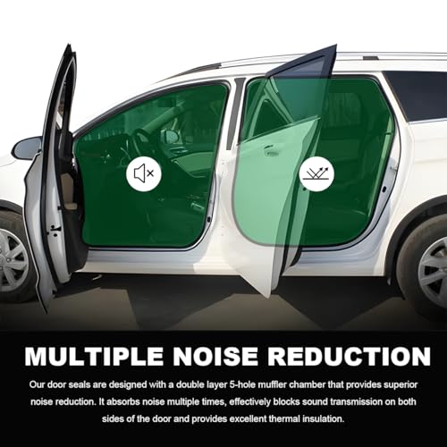 DXNQ Car Door Rubber Seal Strip 525Ft Double Layer 5Hole SelfAdhesive Auto Door Soundproofing Weatherstrip Universal Weather Stripping Door Seal for RV SUV Boat Truck Pickup - Image 5