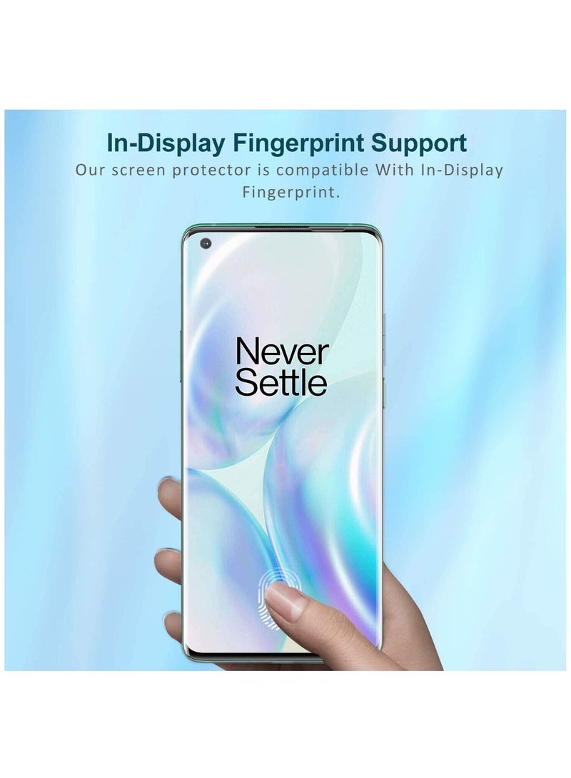 LEDIN Screen Protector for ONE Plus 8 Pro UV Tempered Glass, Film HD Screen Saver, 9H Hardness, Bubble-free Screen Replacement Protector Film - Image 4