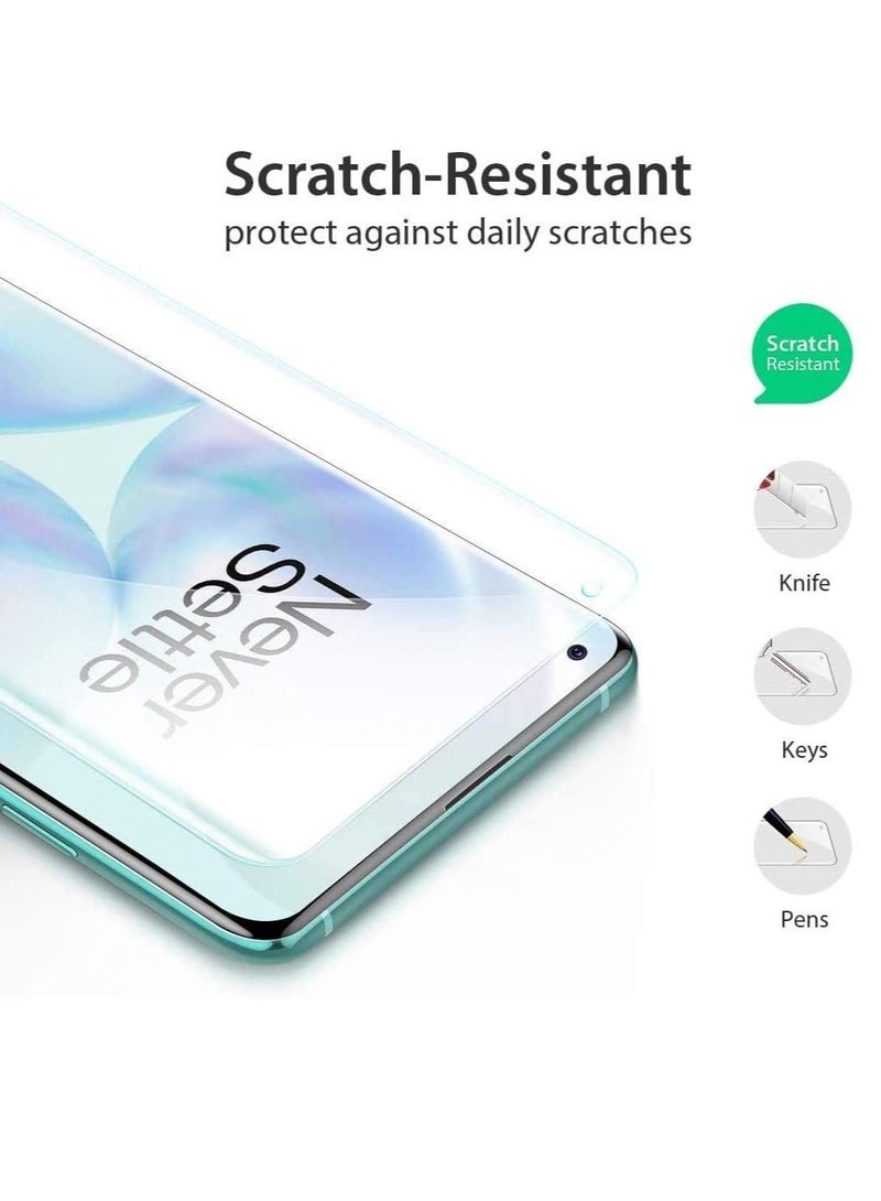 LEDIN Screen Protector for ONE Plus 8 Pro UV Tempered Glass, Film HD Screen Saver, 9H Hardness, Bubble-free Screen Replacement Protector Film - Image 3