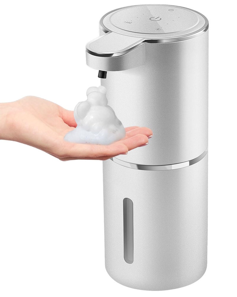 Gotofine Automatic Foaming Soap Dispenser4Level Adjustable Foam Wall Mount USB Rechargeable128oz 380mlTouchless Hand Dish Soap Dispenser for Bathroom KitchenHotel Restaurant