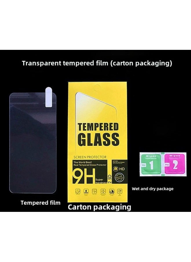 Generic - Mobile Phone Film Suitable For Apple 16pro Half Screen Transparent Film HD 14pro Crown AB Adhesive 15 Mobile Phone Tempered Film-Color:Crown 130AB Glue Transparent Tempered Film (carton Packaging)-Dimensions:Apple 14Plus - Image 1