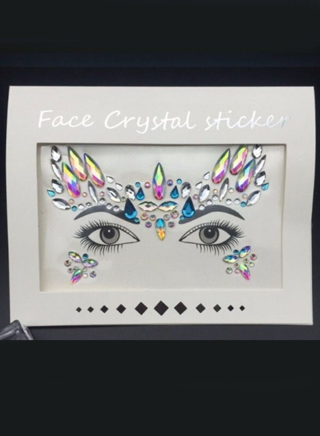 Khaisha Mermaid Crystal Glitter Face Tattoo Sticker